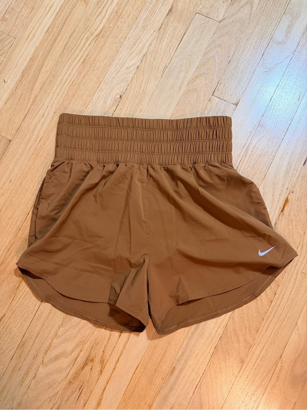 Nike Women's Athletic High-Waist Shorts — Brown